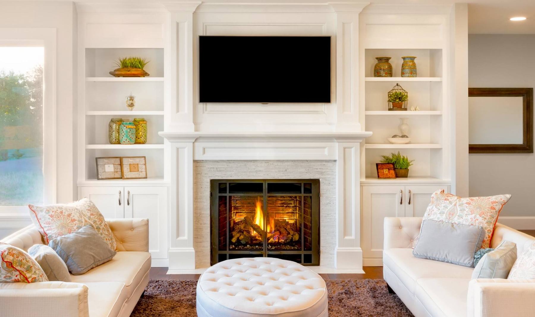 Gorgeous Ideas For Built-Ins Around a Fireplace - Brick-Anew Gorgeous Ideas For Built-Ins Around a Fireplace - Brick-Anew